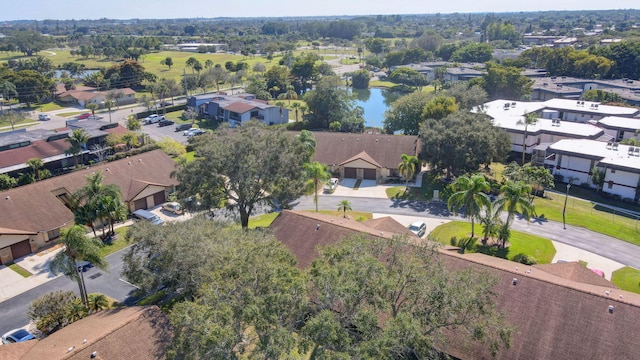 bird's eye view with a residential view