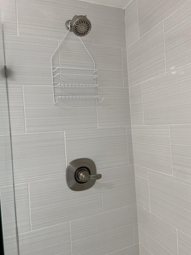 room details featuring tiled shower