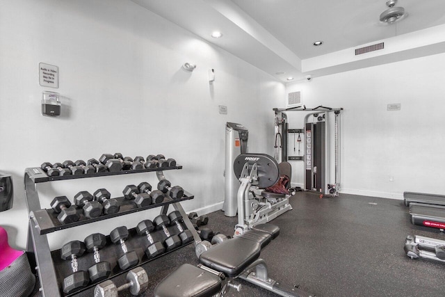 view of exercise room