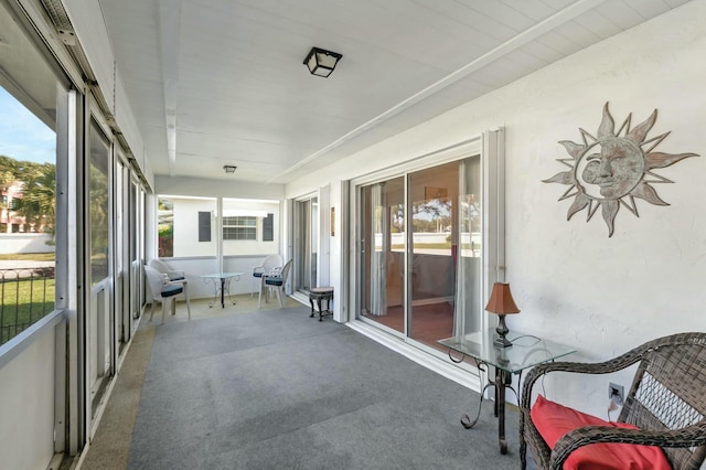 view of sunroom / solarium