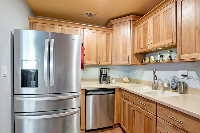 kitchen featuring sink and stainless steel appliances