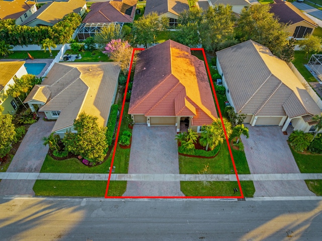 birds eye view of property