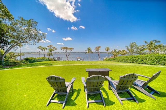 81 S River Rd, Stuart, FL 34996 - view of yard featuring a water view