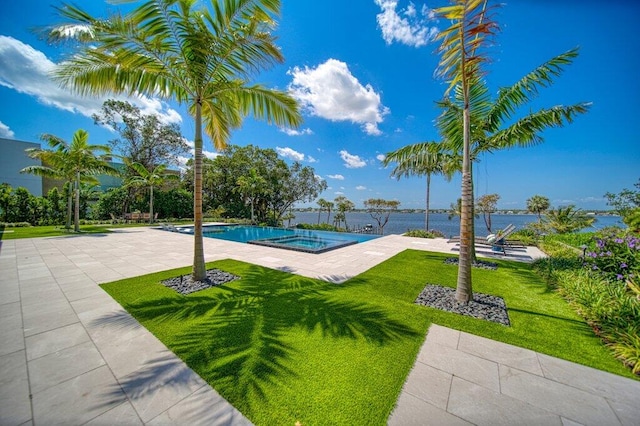 81 S River Rd, Stuart, FL 34996 - pool with a yard and a patio area
