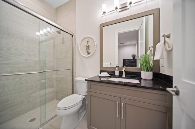 81 S River Rd, Stuart, FL 34996 - full bath with toilet, vanity, and a stall shower