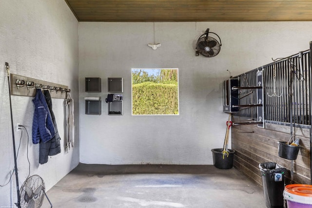 view of horse barn