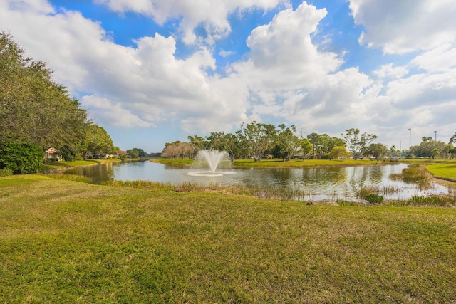 view of water feature