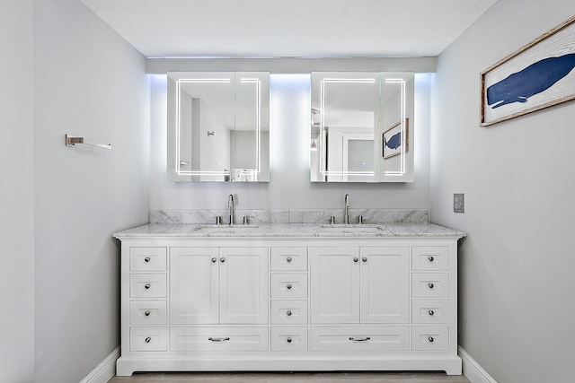 bathroom with vanity