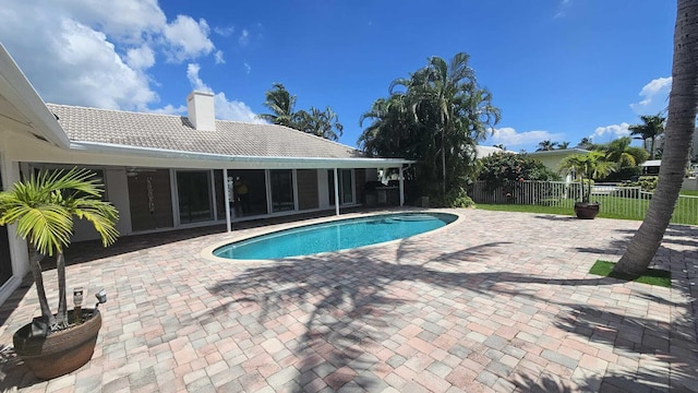 view of pool with a patio area