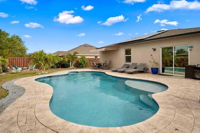 view of pool with a patio area