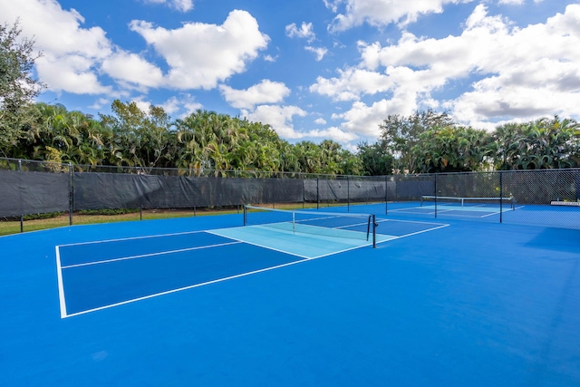 view of sport court