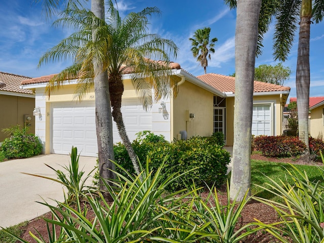 view of home's exterior with a garage