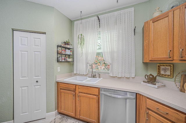 kitchen featuring sink and stainless steel dishwasher