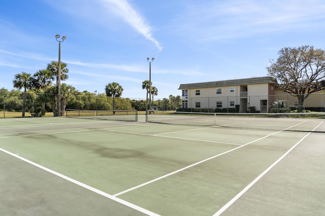 view of sport court