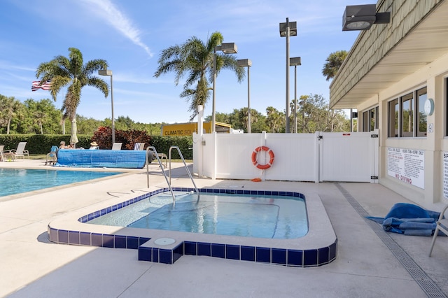 view of pool with a patio