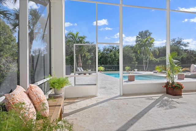 view of sunroom / solarium