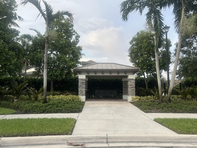 4582 San Fratello Cir, Lake Worth, FL 33467 - view of community featuring concrete driveway and a gazebo