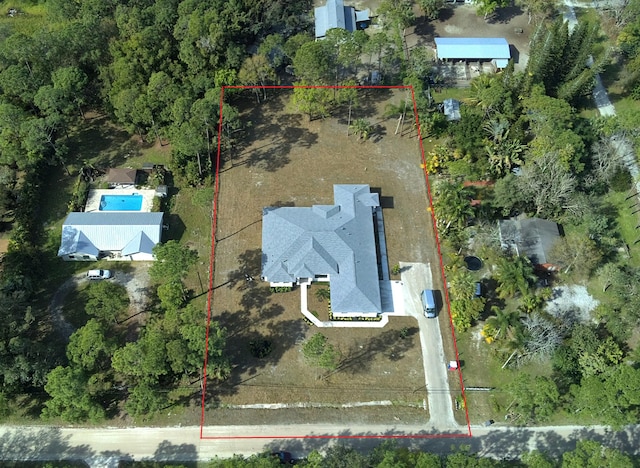 birds eye view of property