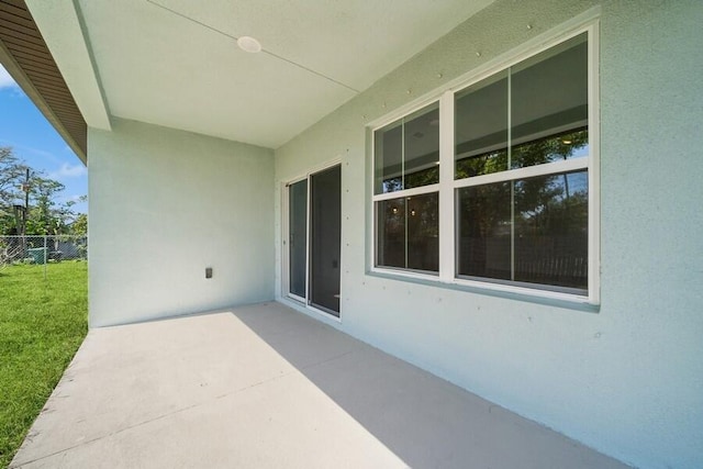 view of patio / terrace with fence