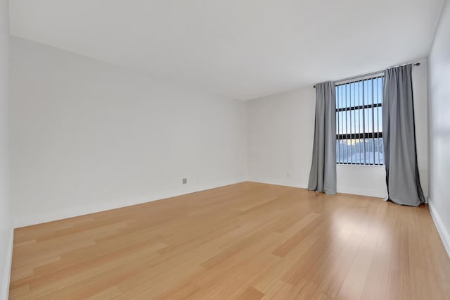 empty room featuring light wood-type flooring