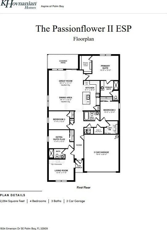 733 Cleaves St SE Unit 44, Palm Bay, FL 32909 - floor plan
