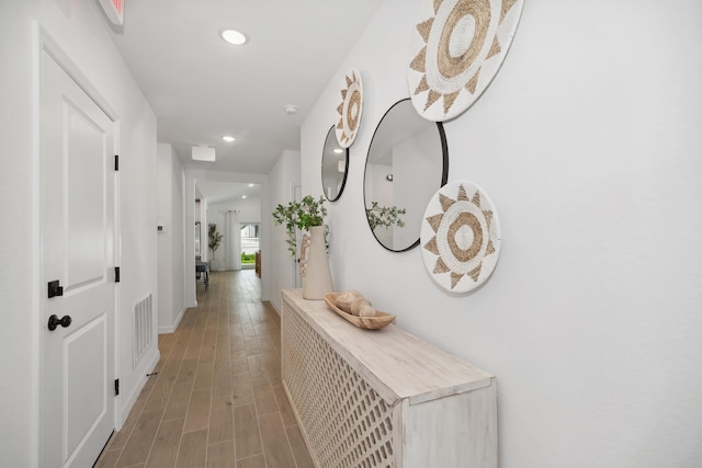 733 Cleaves St SE Unit 44, Palm Bay, FL 32909 - corridor with hardwood / wood-style floors