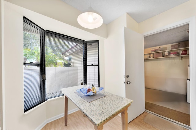 interior space with hardwood / wood-style flooring