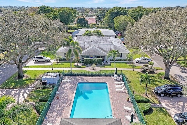 view of pool with a patio area