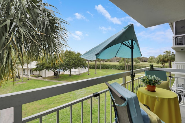 view of balcony