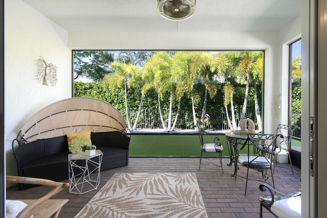 view of sunroom / solarium