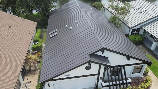 view of home's exterior with a garage