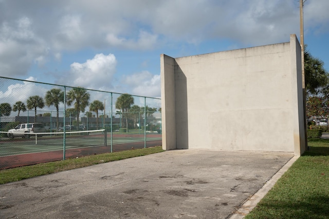 view of sport court