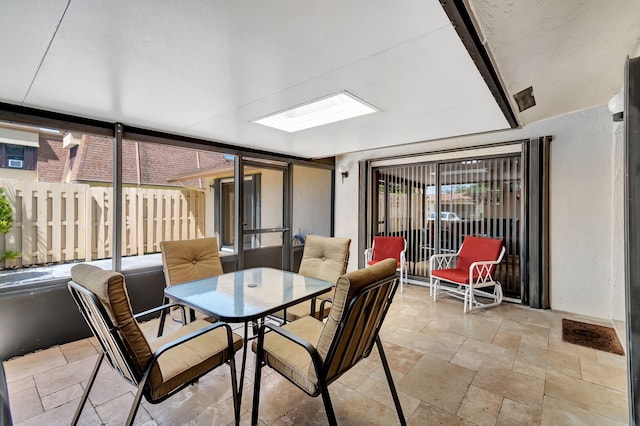 view of sunroom / solarium