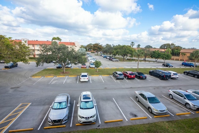 view of parking / parking lot