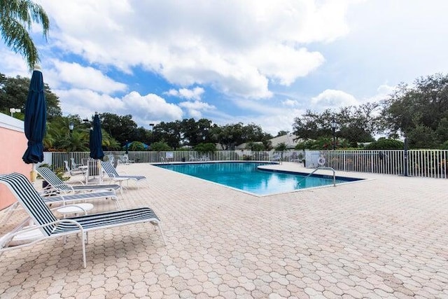 view of pool with a patio area