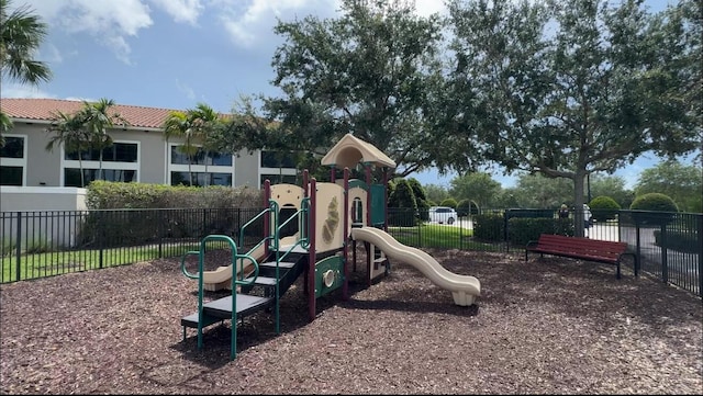 view of jungle gym