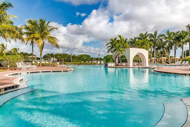 view of pool