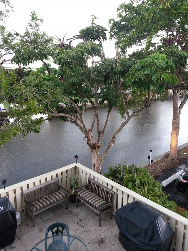 view of patio / terrace with area for grilling