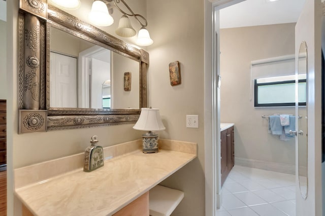 3215 NW 12th St, Delray Beach, FL 33445 - bathroom featuring vanity and tile patterned flooring