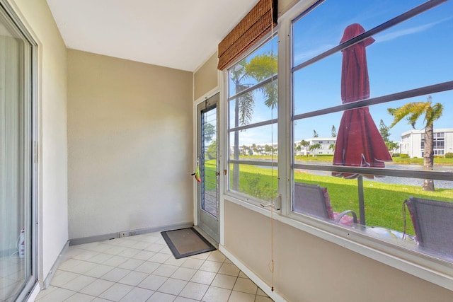 view of sunroom / solarium