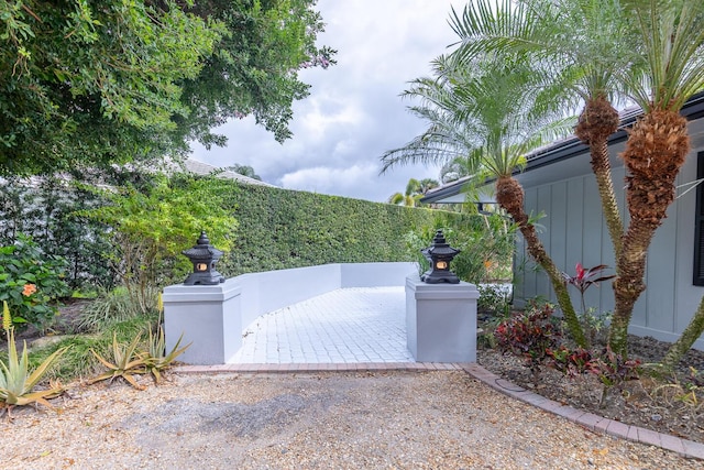 garage featuring a gate