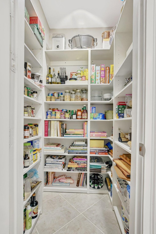 view of pantry