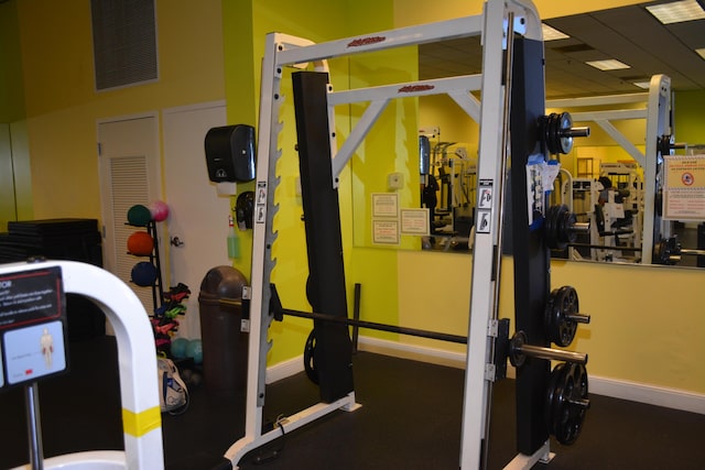 view of workout area