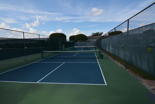 view of sport court