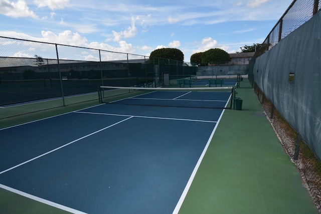 view of tennis court