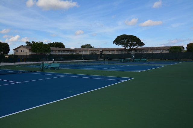 view of sport court