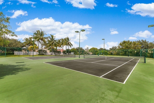 view of tennis court