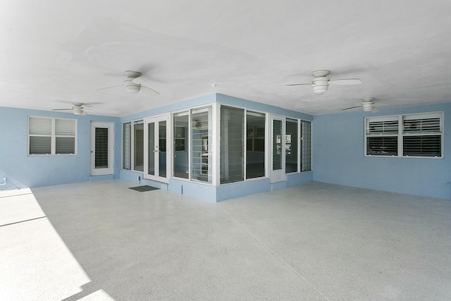 view of patio / terrace with ceiling fan