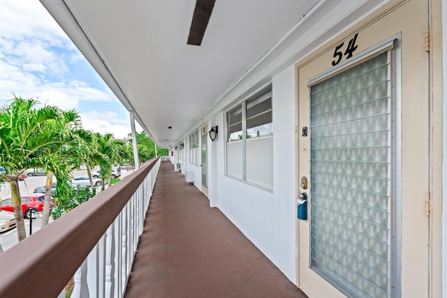 view of balcony