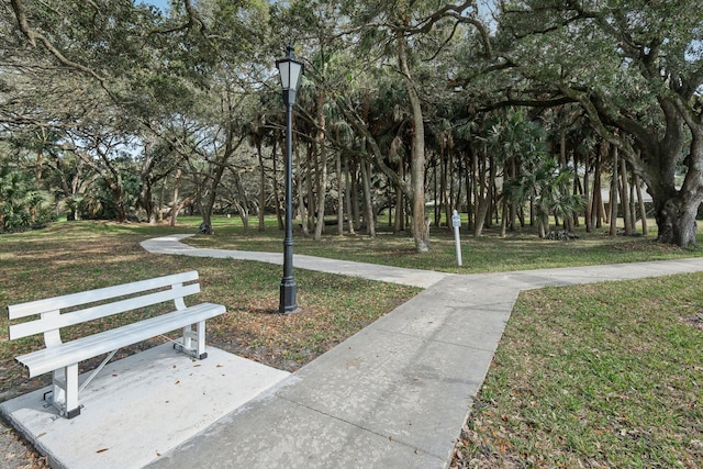 surrounding community featuring a yard